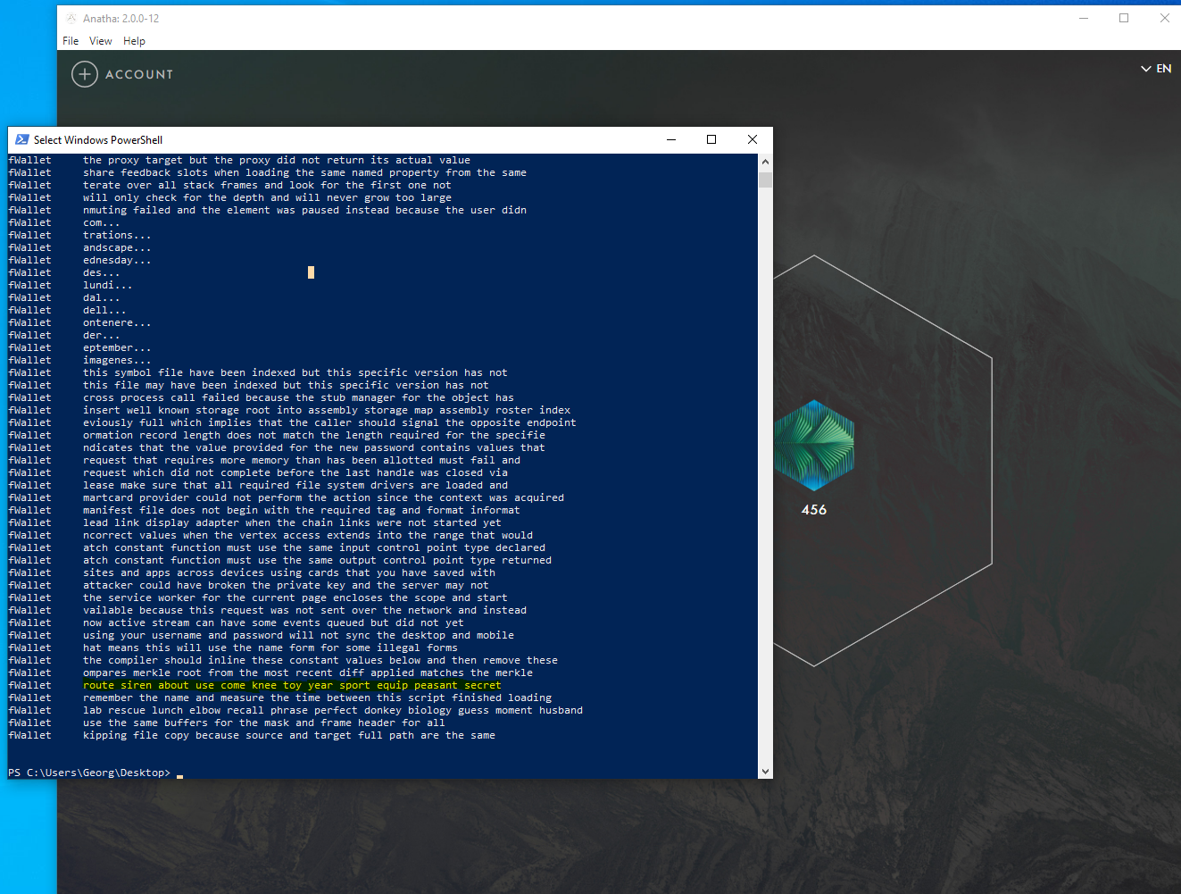 Mnemonic Leakage in Memory after unlocking the Wallet with the password and then locking it