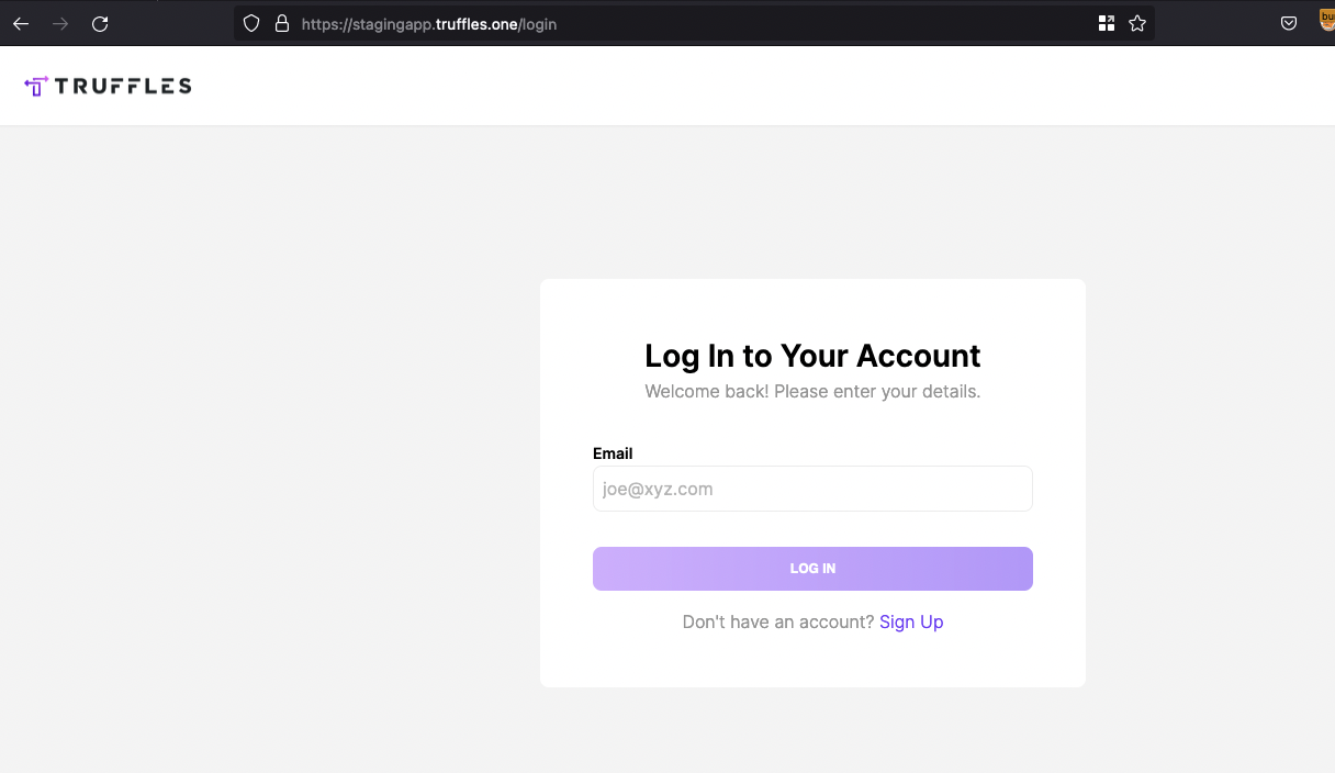 The login mechanism exclusively utilized the email address as the sole means of authentication.