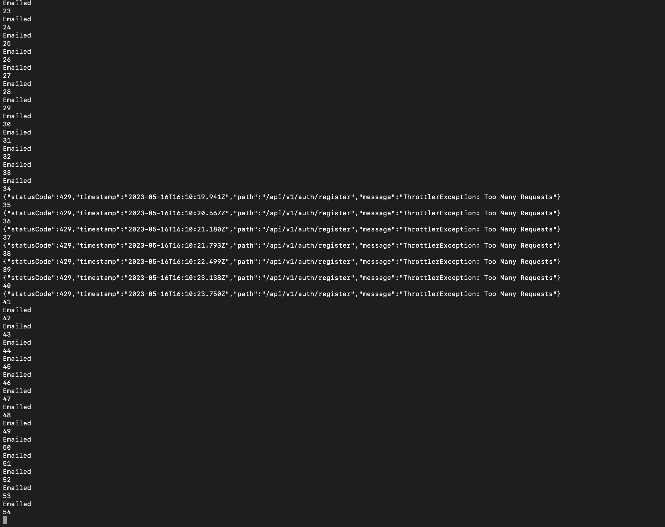 Script execution and bypassing rate limit with a rotated proxy.