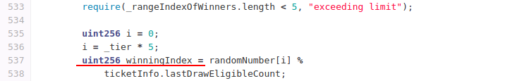 winningIndex calculation