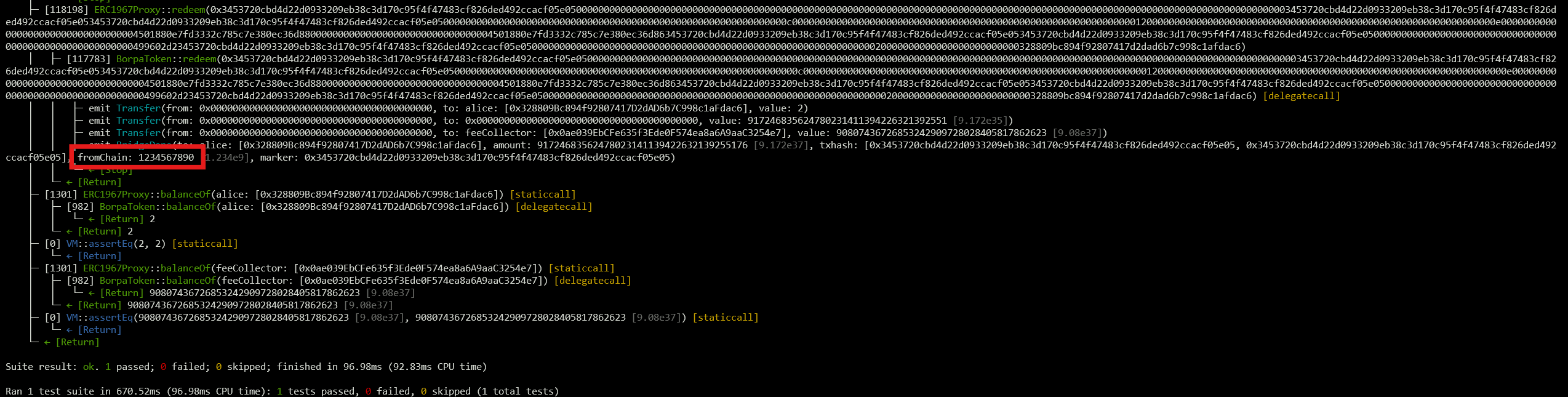 Arbitrary chain of origin