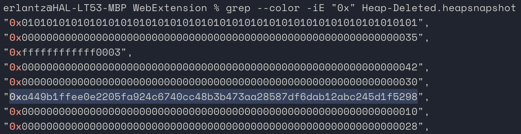 Multiple hardcoded accounts in memory