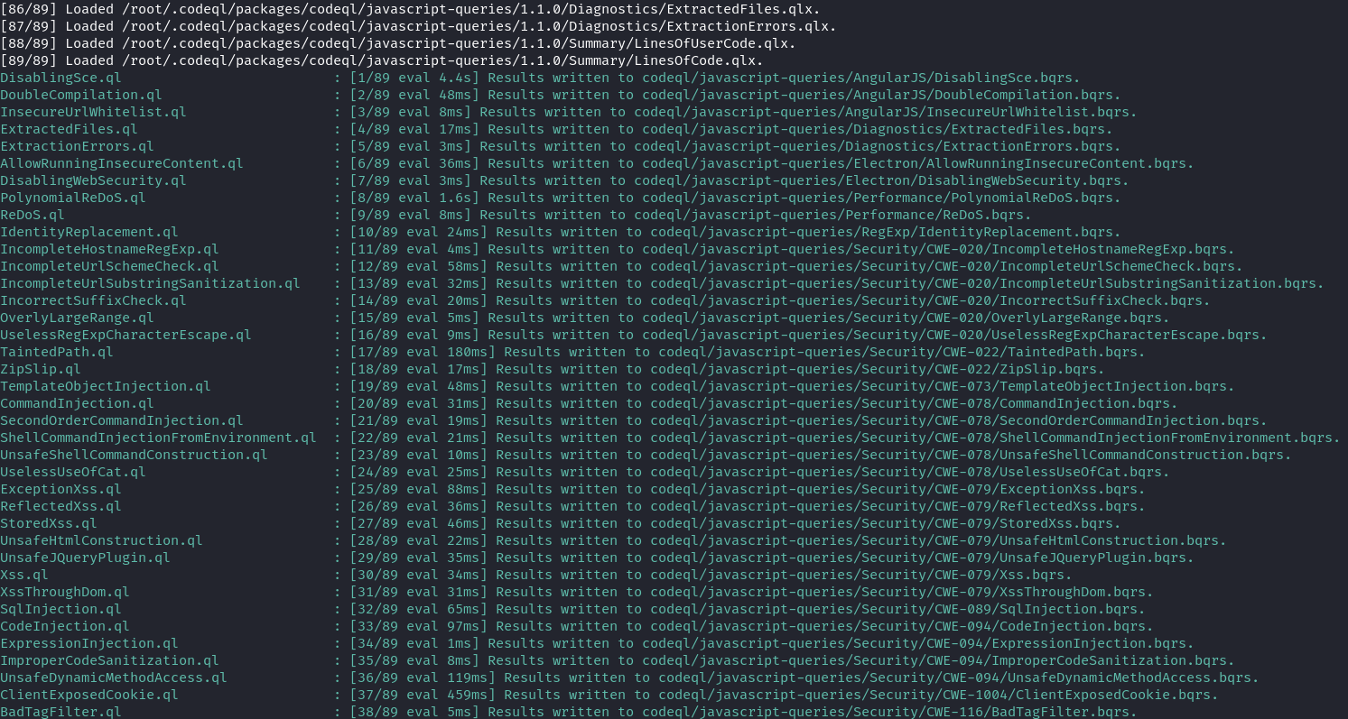 Use of CodeQL
