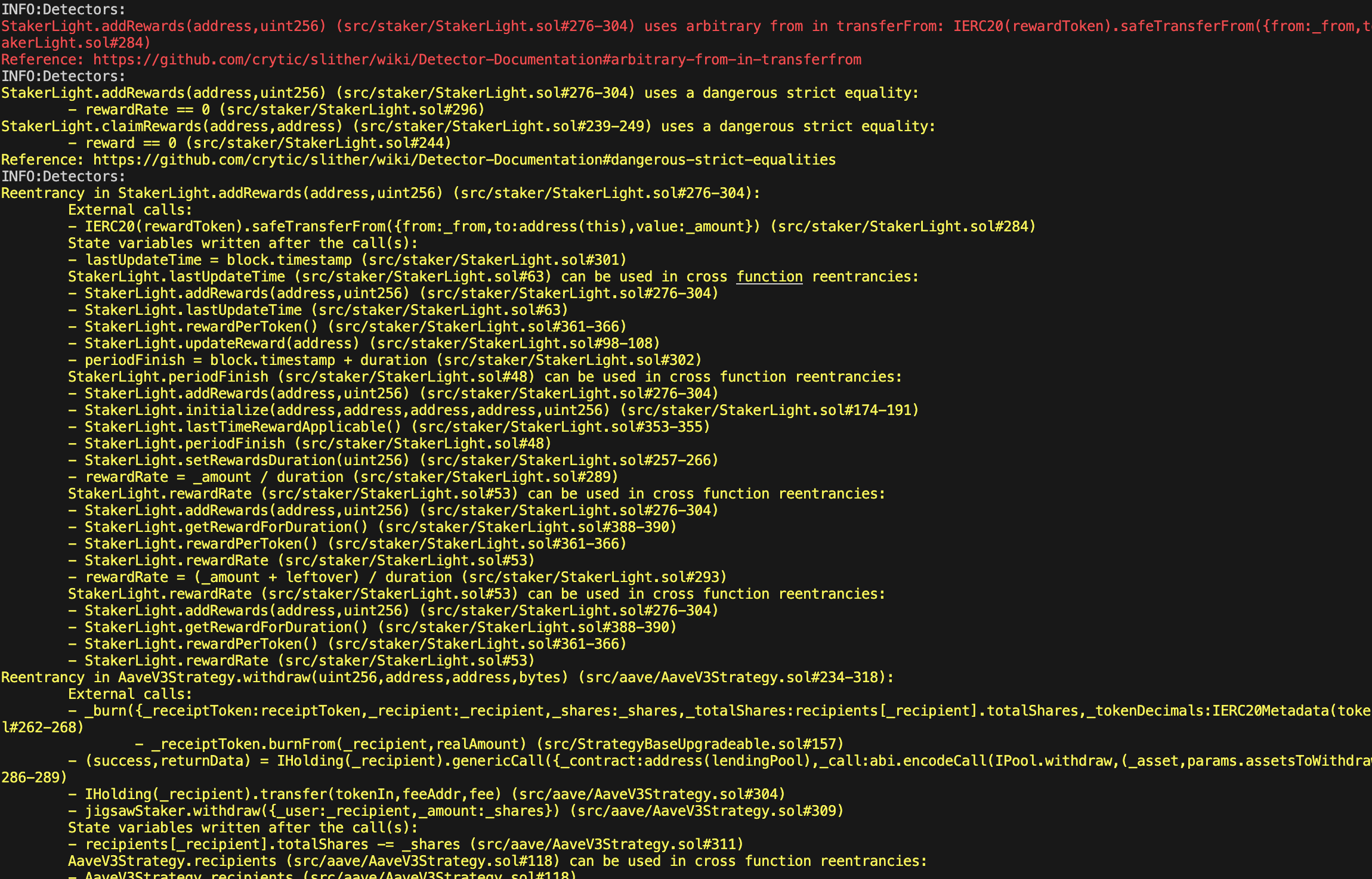 Slither Output